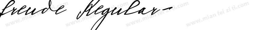 freude Regular字体转换